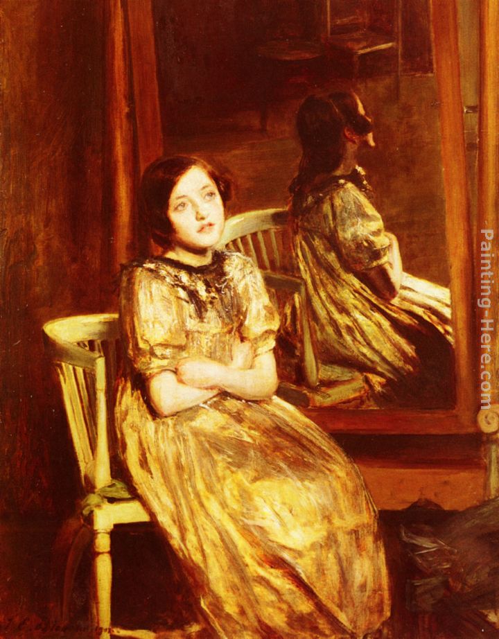 Reflections painting - Jacques Emile Blanche Reflections art painting